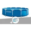 Image de Kit piscine tubulaire Intex Metal Frame ronde 366 x 076 m + 6 cartouches de filtration