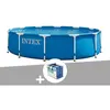 Image de Kit piscine tubulaire Intex Metal Frame ronde 366 x 076 m + Bâche à bulles