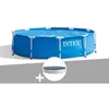 Image de Kit piscine tubulaire Intex Metal Frame ronde 305 x 076 m + Bâche de protection