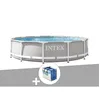 Image de Kit piscine tubulaire Intex Prism Frame ronde 366 x 076 m + Bâche à bulles