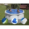 Image de Kit piscine acier blanc Gré Fidji ronde 260 x 122 m + Bâche hiver + Bâche à bulles + Tapis de sol
