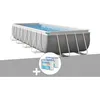 Image de Kit piscine tubulaire Intex Prism Frame rectangulaire 488 x 244 x 107 m + 6 cartouches de filtration
