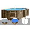 Image de Kit Piscine Bois Gré Grenade 2 4,36 X 3,36 X 1,17 M