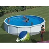 Image de Kit piscine acier blanc Gré Fidji ronde 570 x 122 m + Bâche hiver