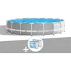 Image de Kit piscine tubulaire Intex Prism Frame ronde 549 x 122 m + 6 cartouches de filtration