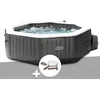 Image de Kit Spa Gonflable Intex Purespa Carbone Octogonal Bulles Et Jets 4 Places
