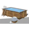 Image de Kit piscine bois Gré Marbella 2 420 x 270 x 117 m + Bâche hiver