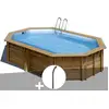 Image de Kit Piscine Bois Gré Canelle 5,35 X 3,35 X 1,17 M