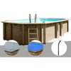 Image de Kit piscine bois Gré Safran 2 620 x 395 x 136 m + Bâche hiver + Bâche à bulles + Douche