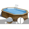 Image de Kit Piscine Bois Gré Canelle 5,35 X 3,35 X 1,17 M
