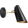 Image de NORTHERN LIGHTING lampe murale applique BIRDY WALL SHORT (Noir / Laiton - Métal)