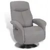 Image de Fauteuil de relaxation électrique en cuir blanc MUNIC2FTECBLAN