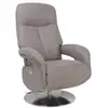 Image de Fauteuil de relaxation électrique en tissu microfibre gris MUNICHELECMSCENDR