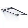 Image de Palram - marquise transparente 91,5x150,5cm anthracite 701089 - aquila 1500 701089