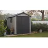 Image de Keter Abri de jardin Oakland 759 en résine portes doubles texture bois Gris - 6 - 230x287x242 cm