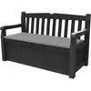 Image de Keter Banc De Jardin Eden Avec Coffre De Rangement En Resine, Résistant, Verrouillable - 265l - 140x60 X84 Cm