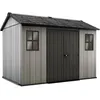 Image de Abri de Jardin en Résine Imitation Bois 8m2 Gris Oakland 1175 Brossium KETER
