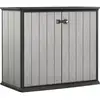Image de Armoire Basse Brossium En Résine - 1000l - 138 X 80,5 X 170 Cm - Gris