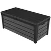 Image de Keter Coffre de rangement de jardin Brushwood en Résine durable et résistante aux intempéries Graphite - 454L - 145x69.7x60.3 cm