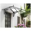 Image de Palram - marquise transparente 125x174,5cm noir 704742 - iris 1780 704742