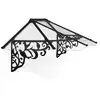 Image de Canopia marquise de porte lily 216 x 88 cm noir 706612