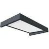 Image de Canopia Marquise de porte Sophia 160 x 95 cm Gris Foncé / Blanc Opale