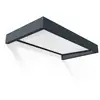 Image de Canopia marquise de porte sophia 160 x 95 cm gris foncé blanc opale 707002