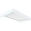 Image de Marquise de porte en aluminium blanc et polycarbonate Sophia 160 x 95 cm