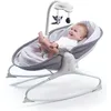 Image de Tiny Love Rocker Napper Transat Bebe 3 en 1 Balancelle et Berceau avec arche Musicale Gris Chiné
