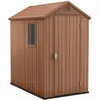 Image de Abri Jardin Resine - Darwin - 2m² - Marron