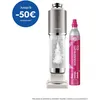 Image de Machine à eau pétillante - SODASTREAM - Fresh Plus - indicateur CO  - bouteille 1 L - blanche