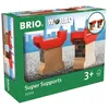 Image de Brio World Supports De Pont - Accessoire Pour Circuit De Train En Bois - Ravensburger