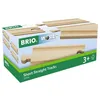 Image de Rails Courts Droits - BRIO - Lot de 4 rails en bois de hêtre - Mixte - 3 ans et plus