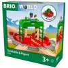 Image de Brio World Plaque Tournante Et Personnage - Accessoire Pour Circuit De Train En Bois