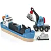 Image de Jeu de construction - BRIO - 33534 - Navire porte conteneurs - Matériaux mixtes - Multicolore
