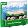 Image de Brio World Wagon Convoyeur de Bois - Accessoire aimanté pour circuit de train en bois - Ravensburger - Mixte dès 3 ans - 33696