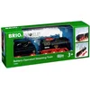 Image de Locomotive à piles à vapeur BRIO World - Ravensburger - Effets de vapeur réalistes - Dès 3 ans - 33884