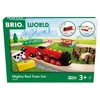Image de Circuit Train De Campagne Brio World Locomotive Mighty Red Avec Batterie Et 24 Pièces