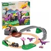 Image de BRIO Circuit Aventure Dinosaure 21 pièces - Action de Jeu sans Pile - Dinosaures Inclus - Circuit de Train en Bois - Brio World