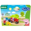 Image de BRIO World-36123-Circuit Peppa Pig-Coffret complet 18 pièces avec figurines Peppa Pig et George-Circuit de train en bois-dès 3 ans