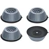Image de INF Pieds anti-vibrations pour lave-linge/sèche-linge Gris Paquet de 4