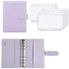 Image de INF Classeur à anneaux A6 avec 12 pochettes en plastique Violet