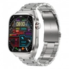 Image de Montre Intelligente Avec Bracelet En Métal Ecg, Fréquence Cardiaque, Sommeil Silver