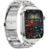 Image de INF Montre intelligente avec bracelet en métal ECG fréquence cardiaque sommeil Argent