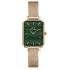 Image de Montre Femme - DANIEL WELLINGTON - QUADRO - Acier Rose - Boîtier Rectangulaire - Style Chic