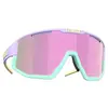 Image de Lunettes Bliz Fusion violettes multicolores avec verres roses.