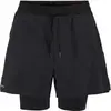 Image de Short 2 en 1 Craft Hypervent Noir COC17282-9990