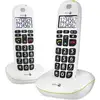 Image de Doro - téléphone sans fil duo dect blanc phoneeasy110duowhite - PHONEEASY110DUOWHITE