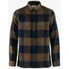 Image de Chemise Fjällräven Canada manche longue marron bleu marine - S