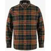 Image de Chemise Fjällräven Övik Twill manche longue orange bleu marine - L